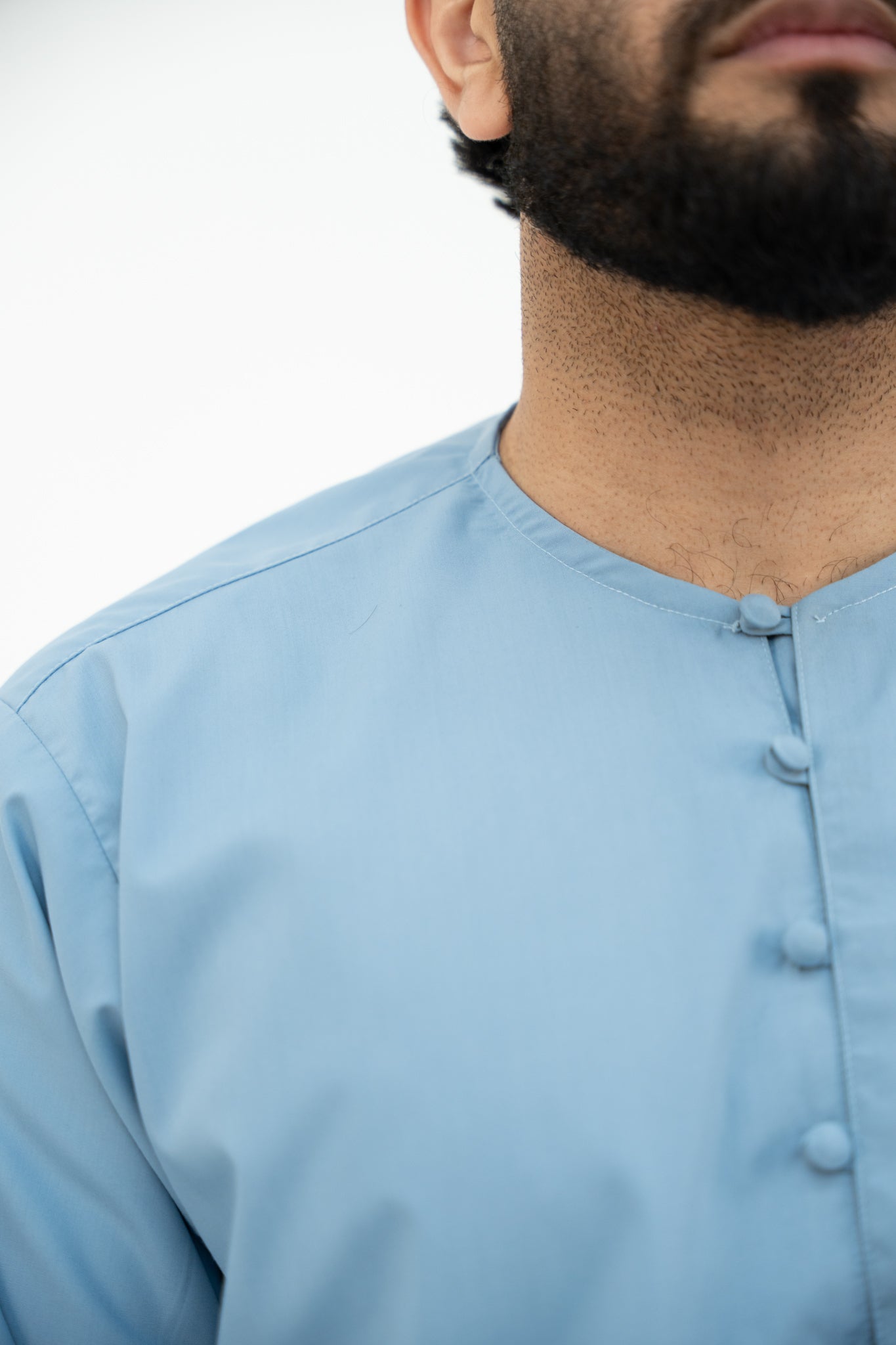 Earth Tones - Collarless Dusk Blue