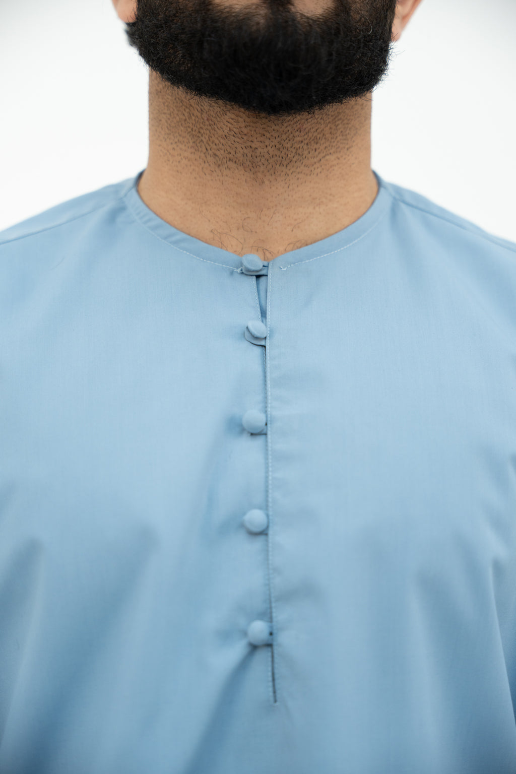 Earth Tones - Collarless Dusk Blue