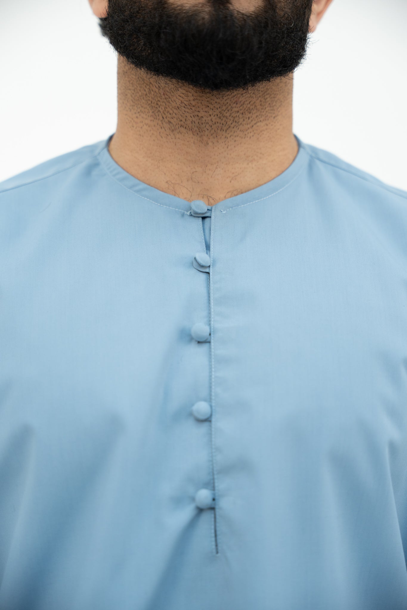 Earth Tones - Collarless Dusk Blue