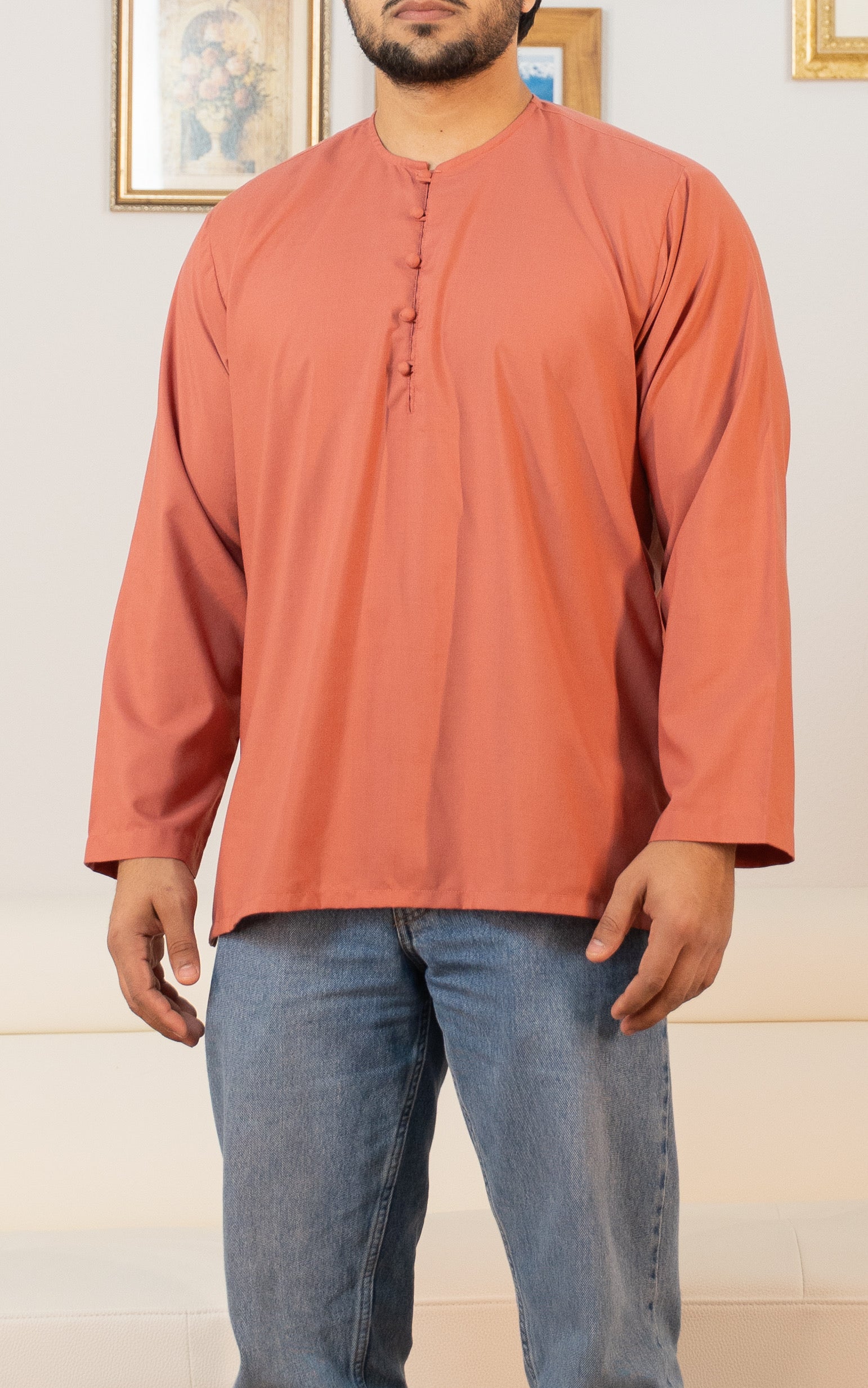 Dusty Rose - Collarless