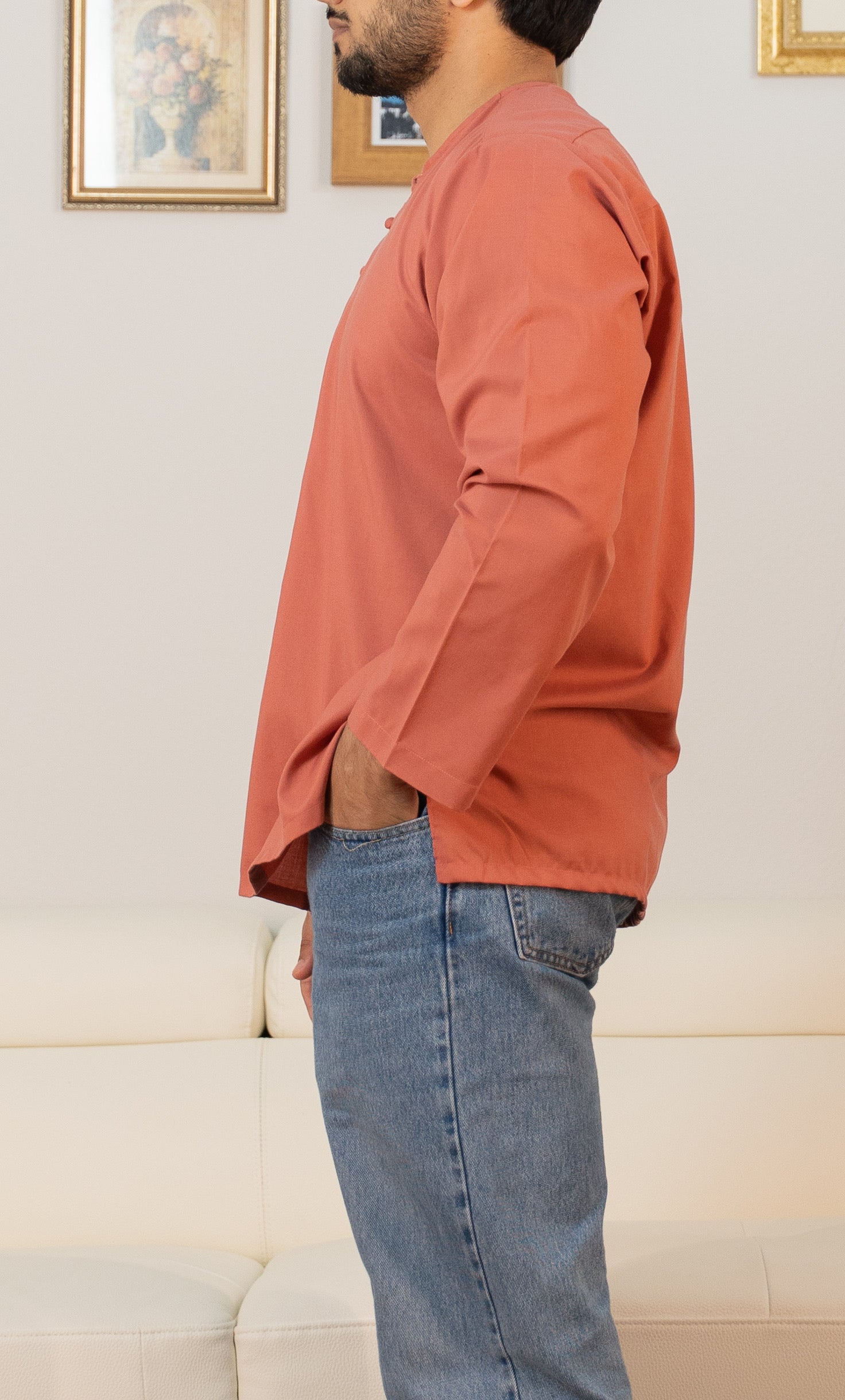 Dusty Rose - Collarless